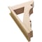Ekena Millwork 7 1/2-in W x 22-in D x 34-in H Balboa Slat Rough Cedar Woodgrain TimberThane Outlooker, Primed Tan OUTUR075X22X34BOA24RCPR - alternate 3